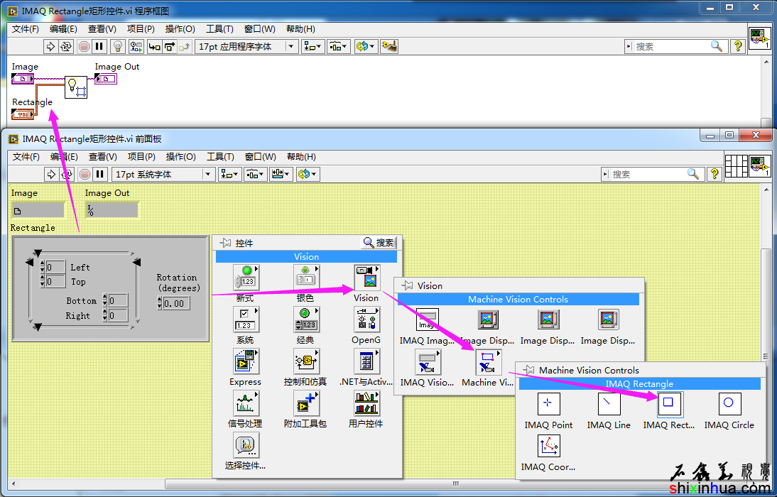 IMAQ Rectangleοؼǰѡеλ÷