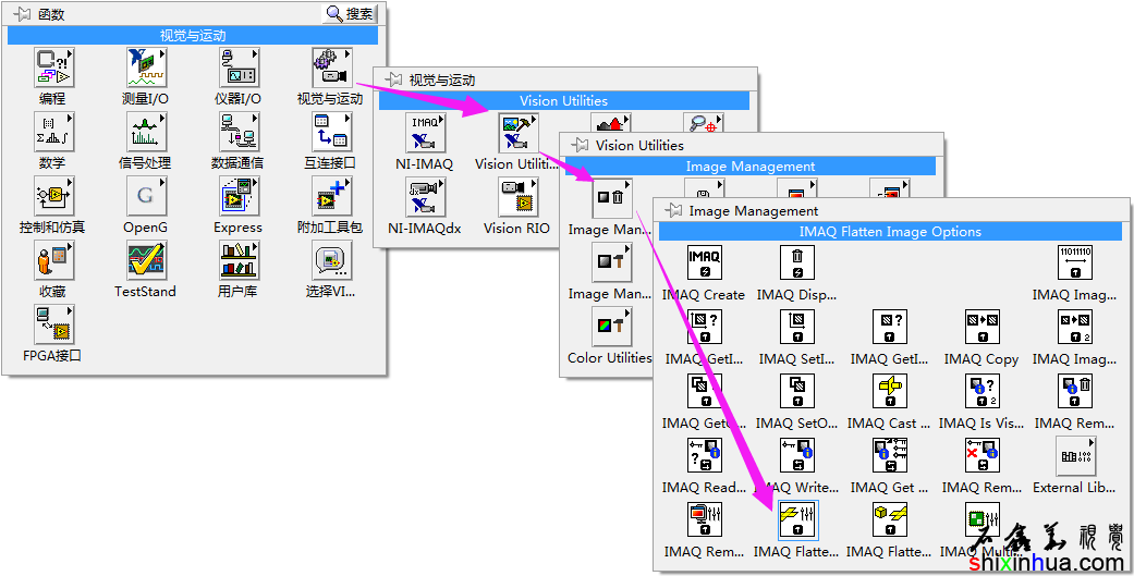 IMAQ Flatten Image Optionsƽͼѡڳѡеλ