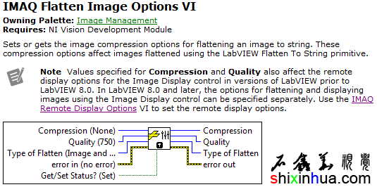 IMAQ Flatten Image Optionsƽͼѡ˵߶