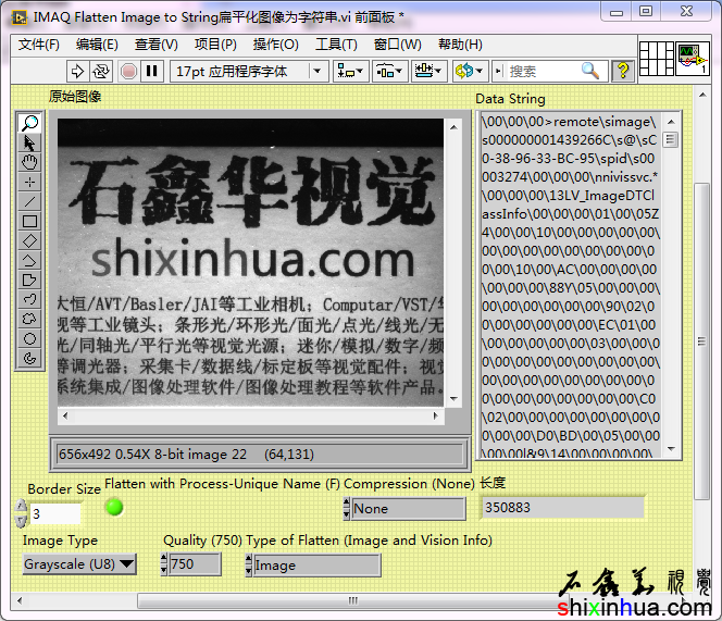 IMAQ Flatten Image to StringƽͼΪַʵǰ-ѹ