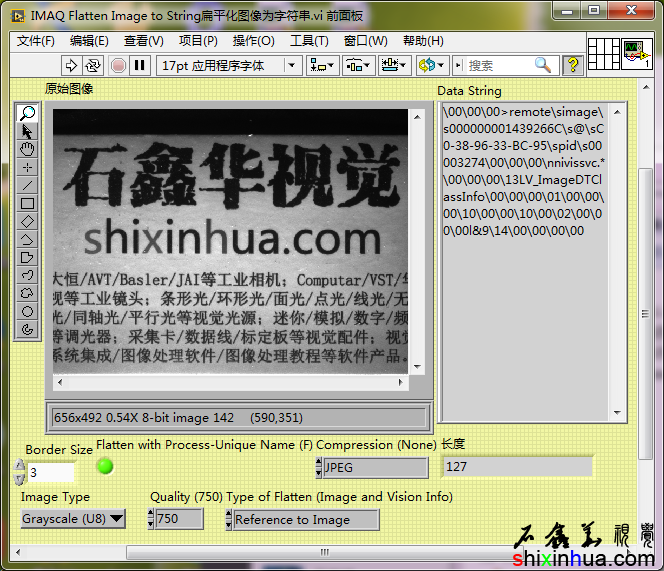 IMAQ Flatten Image to StringƽͼΪַʵ-ƽΪReference to Image