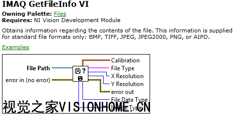 IMAQ Get File InfoȡļϢ߶