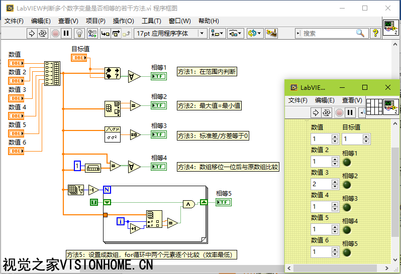 LabVIEWж϶ֱǷȵķ-