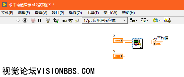 创建子VI后的效果