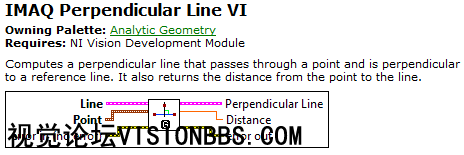 NI VISION IMAQ Perpendicular Lineߺ